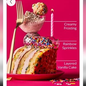 Bath & Body Works Milk Bar Birthday Cake Candle - Pink and Gold